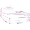vidaXL Boxspring posteľ s matracom, tmavomodr&aacute; 120x190 cm, zamat
