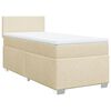vidaXL Boxspring posteľ s matracom kr&eacute;mov&aacute; 100x200 cm l&aacute;tka