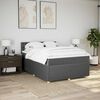 vidaXL Boxspring posteľ s matracom tmavosiv&aacute; 140x200 cm l&aacute;tka