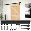 vidaXL Posuvn&eacute; dvere Pr&iacute;rodn&aacute; a čierna 80 x 210 cm Borovicov&yacute; mas&iacute;v