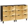 vidaXL Komoda set 2 ks 120 x 33 x 75 cm Mas&iacute;vne mango drevo