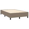vidaXL Boxspring posteľ s matracom sivohned&yacute; 120x200 cm l&aacute;tka