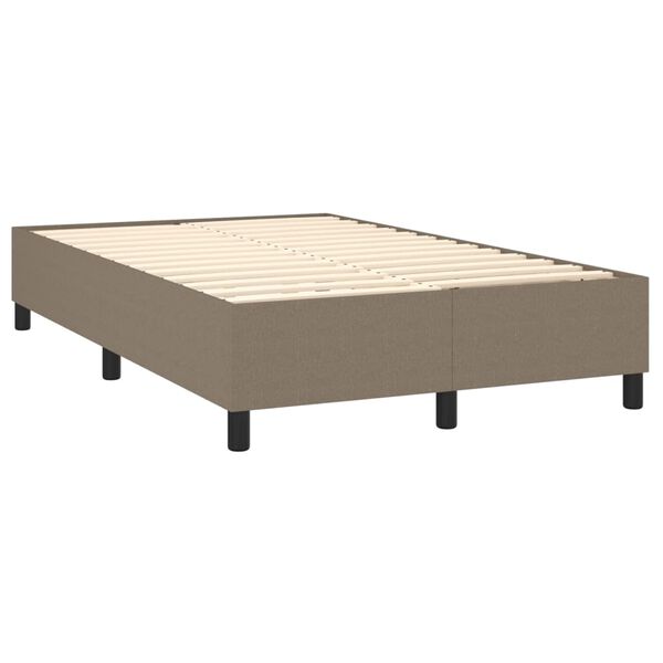 vidaXL Boxspring posteľ s matracom sivohned&yacute; 120x200 cm l&aacute;tka
