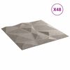 vidaXL N&aacute;stenn&eacute; panely 48 pcs Bet&oacute;novo Siv&aacute; 50 x 50 cm XPS Pena