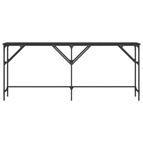 vidaXL Konzolov&yacute; stol&iacute;k čierny 180x29x75 cm kompozitn&eacute; drevo