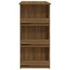 vidaXL Barový stôl+regál, hnedý dub 102x50x103,5 cm, kompozitné drevo