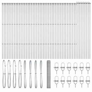 vidaXL Stĺp na plot. Strieborn&aacute;