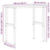 vidaXL Pracovn&yacute; st&ocirc;l 100x60x(73-99,5) cm bukov&yacute; mas&iacute;v obdĺžnikov&yacute;