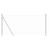 vidaXL Stĺp na plot. Strieborn&aacute; 50 x 1 m (50 mm sieť) Oceľ
