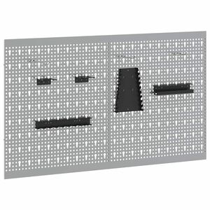 vidaXL Panel na n&aacute;stroje 2 ks Siv&aacute; 100 x 1 x 60 cm Oceľ