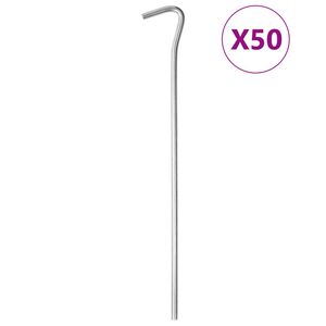 vidaXL Stanov&eacute; kol&iacute;ky 50 ks 23 cm &Oslash;5 mm pozinkovan&aacute; oceľ