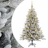 vidaXL Umel&yacute; vianočn&yacute; stromček s vianočn&yacute;mi guľami 120 cm 150 LED