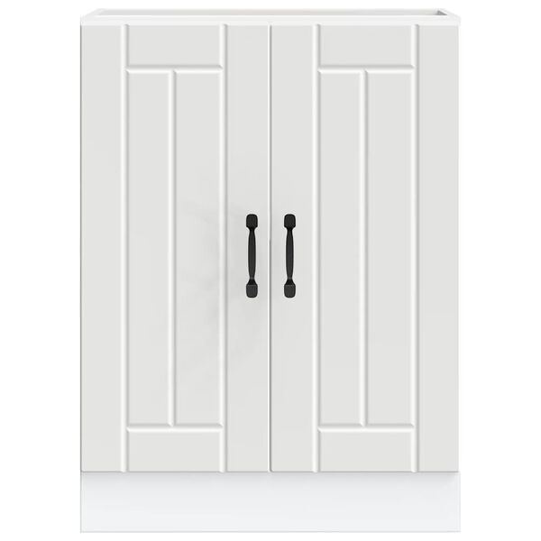 vidaXL Drezová základná skrinka Lucca, biela, kompozitné drevo