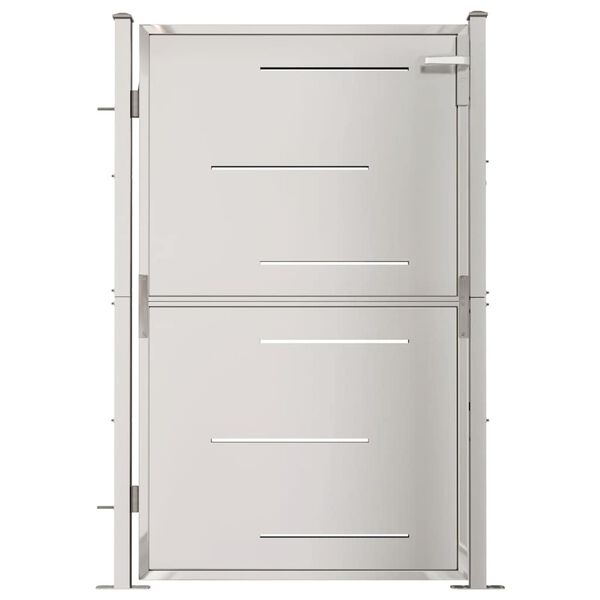 vidaXL Záhradná brána 100x145 cm nehrdzavejúca oceľ