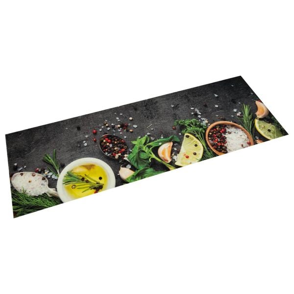 vidaXL Kuchynský koberec umývateľný Spices 60x180 cm zamat