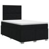 vidaXL Posteľ boxspring s matracom Čierna 120 x 190 cm L&aacute;tka