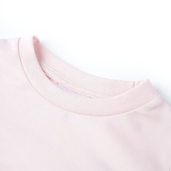 Detská mikina jemne ružová 140