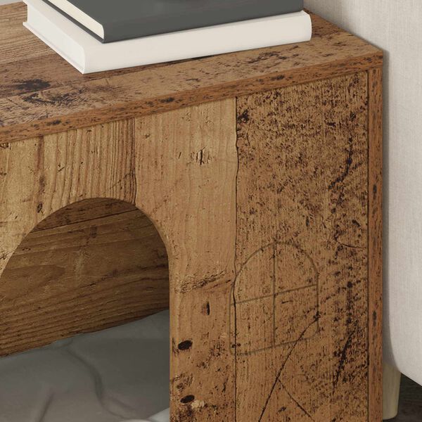 vidaXL Mačka Dom Star&eacute; drevo 51 x 30 x 52 cm Kompozitn&eacute; drevo