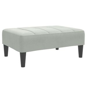 vidaXL Podnožka bledosiv&aacute; 77x55x31 cm zamat
