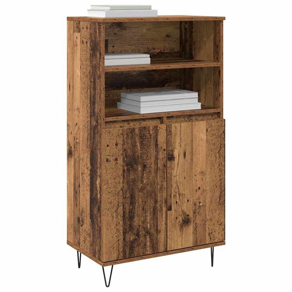 vidaXL Highboard Hned&aacute; 60 x 36 x 110 cm Kompozitn&eacute; drevo