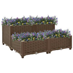 vidaXL Vyv&yacute;&scaron;en&yacute; z&aacute;hon 80x80x38 cm polypropyl&eacute;n