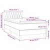 vidaXL Posteľn&yacute; r&aacute;m boxspring s matracom čierny 90x190 cm l&aacute;tka