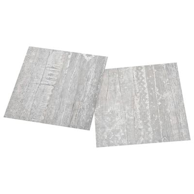 vidaXL Samolepiace podlahové dosky 55 ks, PVC 5,11 m², sivé