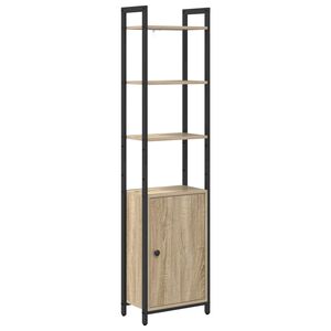 vidaXL Knižnica 6 &uacute;rovn&iacute; 40 x 24 x 161 cm Kompozitn&eacute; drevo Sonoma dub