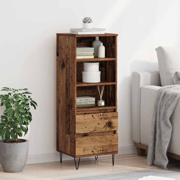 vidaXL Highboard Star&eacute; drevo 40 x 36 x 110 cm Kompozitn&eacute; drevo