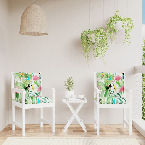 vidaXL Podu&scaron;ky na n&iacute;zke stoličky 2 ks viacfarebn&eacute; l&aacute;tka