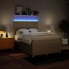vidaXL Posteľn&yacute; r&aacute;m boxspring s matracom kr&eacute;mov&yacute; 160x200 cm l&aacute;tka