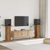 vidaXL Stojany na reproduktor 2ks dub artisan 30x30x80cm kompoz. drevo
