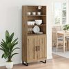 vidaXL Highboard Remeseln&yacute; dub 69,5 x 34 x 180 cm Kompozitn&eacute; drevo