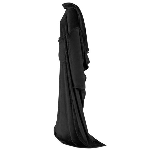 vidaXL Mikina s kapucňou Čierna Flanel