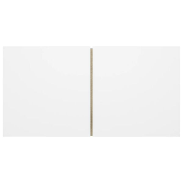 vidaXL Z&aacute;vesn&aacute; TV skrinka biela a dub sonoma 60x30x30 cm