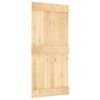 vidaXL Posuvn&eacute; dvere NARVIK Pr&iacute;rodn&aacute; a čierna 95 x 210 cm (213,5 cm)