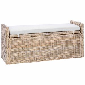 vidaXL &Uacute;ložn&aacute; lavička GENDT Pr&iacute;rodn&aacute; 110 x 40 x 50 cm Ratan