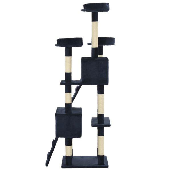 vidaXL Škrabadlo pre mačky so sisalovými stĺpikmi, 170 cm modré