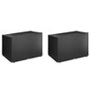 vidaXL Kryty na hojdačku 2 ks 12 očiek 215x150x130/150cm polyetyl&eacute;n