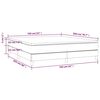 vidaXL Posteľn&yacute; r&aacute;m boxspring s matracom sivohned 160x200 cm l&aacute;tka