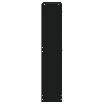 vidaXL Botník čierny 59x17x81 cm spracované drevo