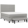 vidaXL Boxspring posteľ s matracom bledosiv&yacute; 140x190 cm l&aacute;tka