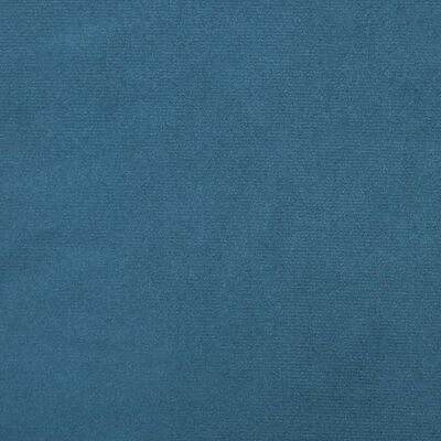 vidaXL Kreslo s vankúšom modré zamat