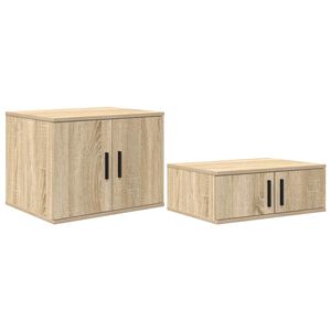 vidaXL &Uacute;ložn&aacute; skrinka 2 pcs Sonoma dub 127 x 41 x 40 cm