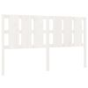 vidaXL Čelo postele biele 165,5x4x100 cm masívna borovica