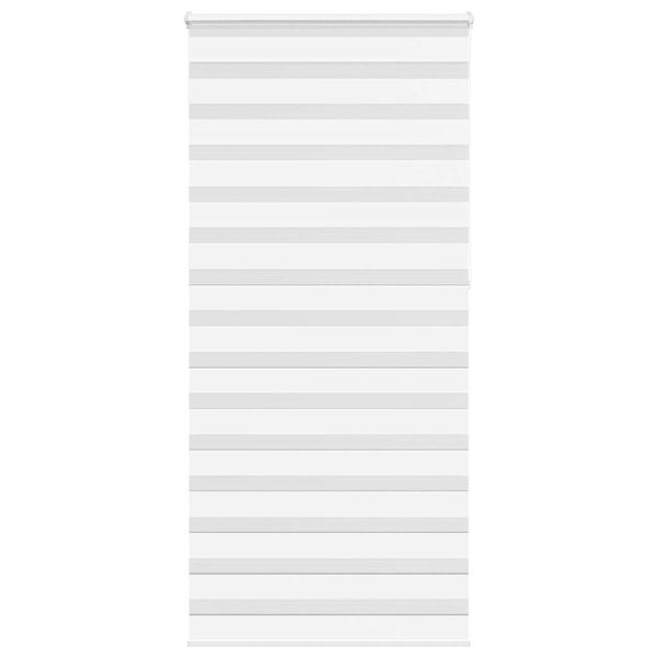 vidaXL Zebra roleta biela 95x230 cm &scaron;&iacute;rka l&aacute;tky 90,9 cm polyester