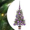 vidaXL Vianočn&yacute; stromček s 150 LED-i so stojanom Zelen&aacute; 65 cm PE