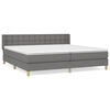 vidaXL Boxspring posteľ s matracom tmavosiv&aacute; 180x200 cm l&aacute;tka