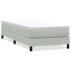 vidaXL Box Spring Posteľ bez matraca Svetlosiv&aacute; 100x210 cm Zamat