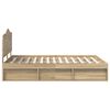 vidaXL R&aacute;m postele Sonoma 140 x 200 cm Mas&iacute;vne borovicov&eacute; drevo